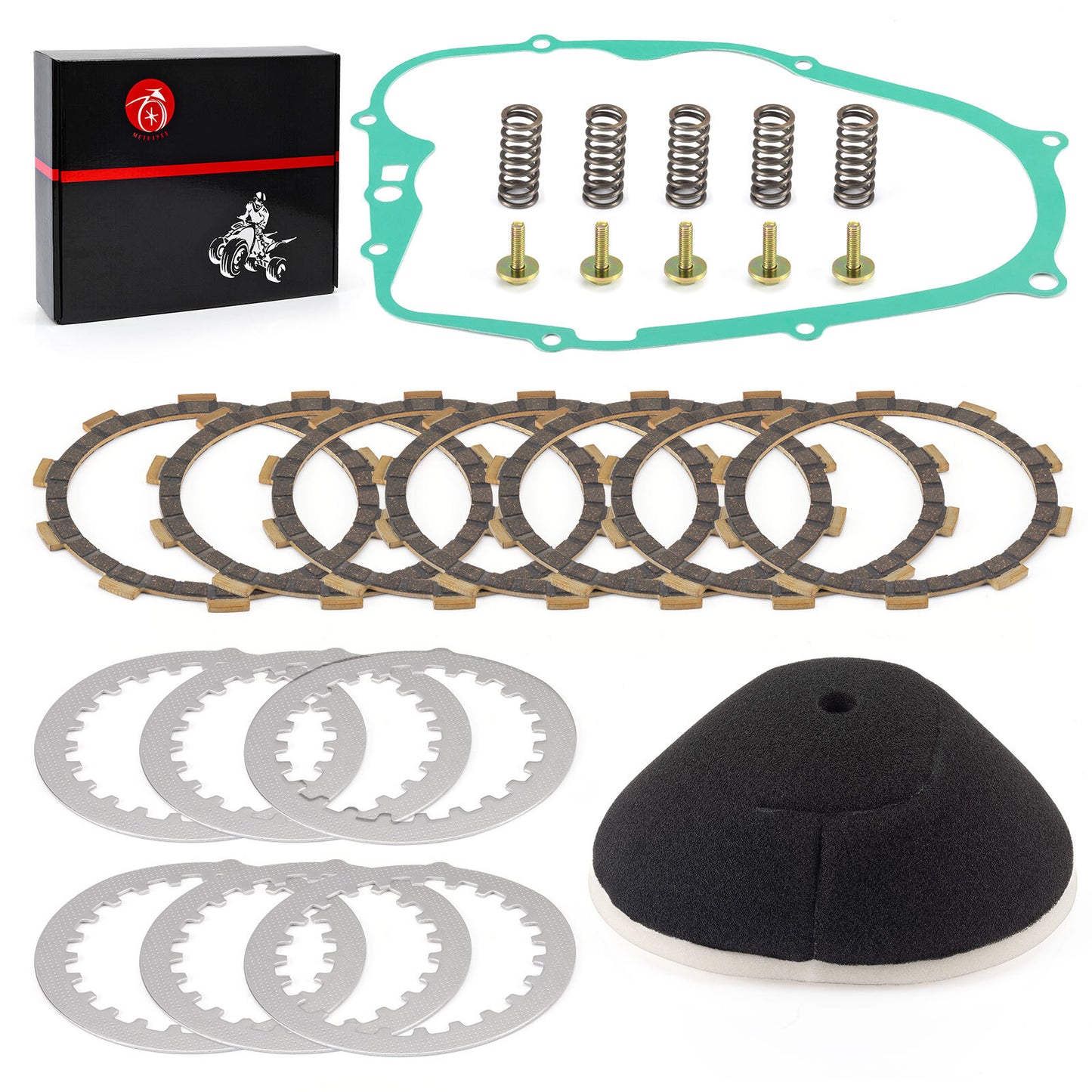 Clutch Kit with Heavy Duty Springs for Yamaha Blaster YFS200 (1988–2006)
