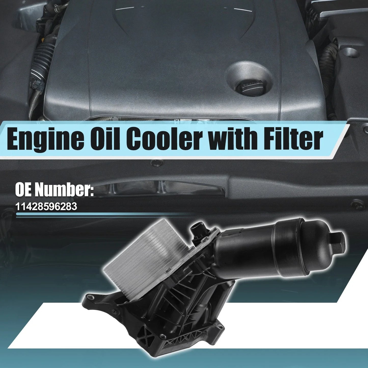 1 Set Engine Oil Cooler Oil Filter for BMW 230i F22 (2017-2022)