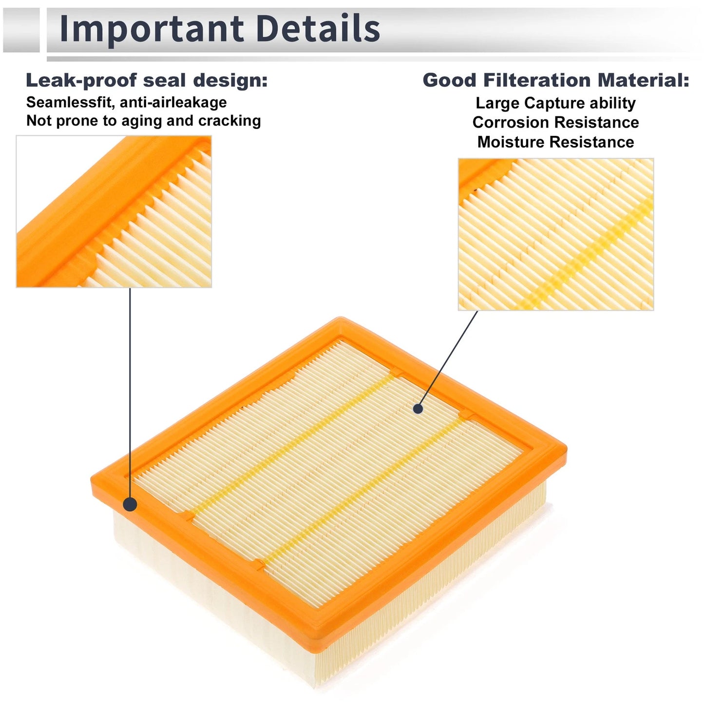 Air Filter No. 68247339AA/51977574 for Jeep Compass (2017–2022)