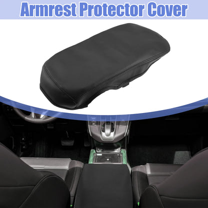 Center Console Armrest Cover for Toyota Crown (2015–2018) Black Faux Leather