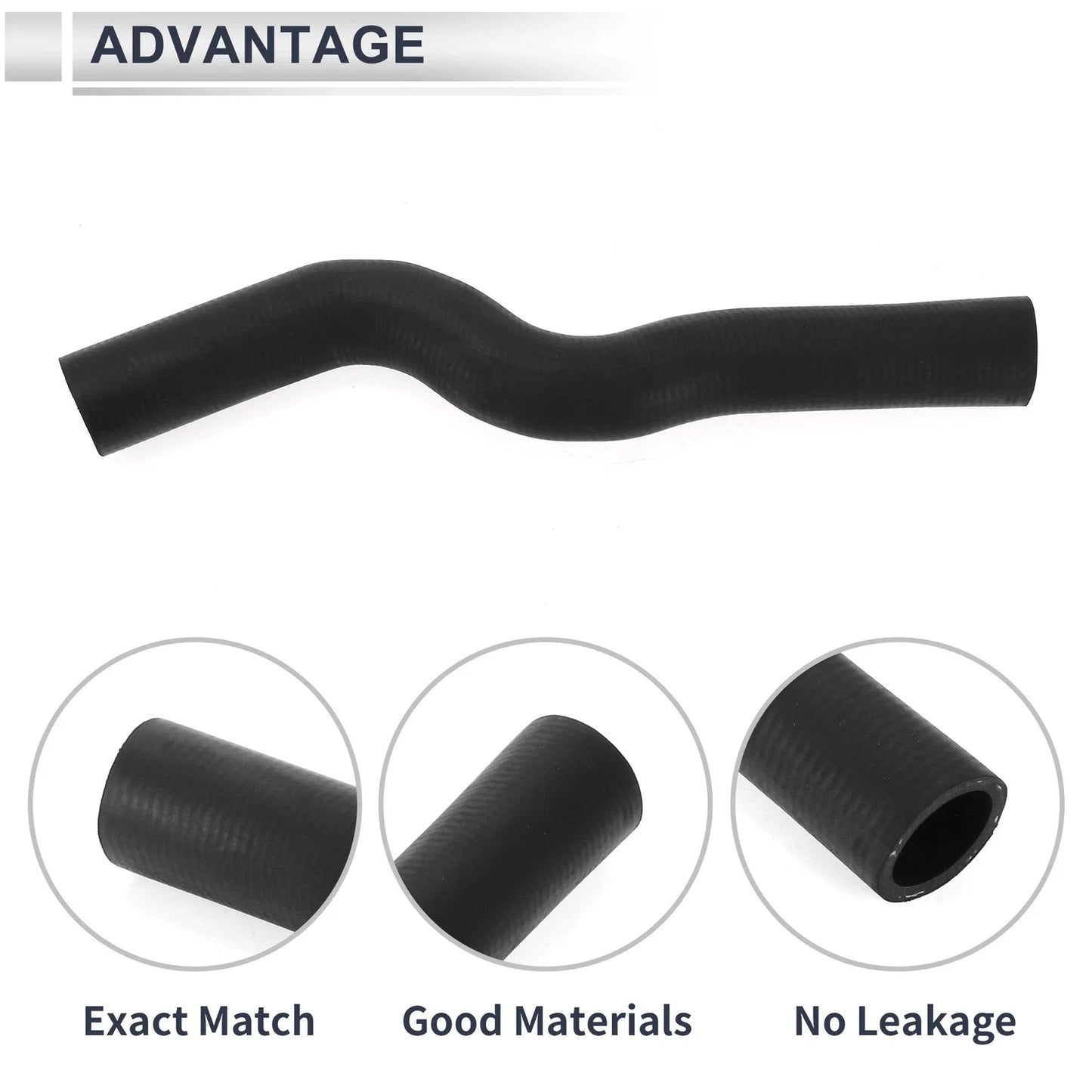 Radiator Coolant Hose for Honda Civic (2006-2011) Rubber Black 1 x Piece