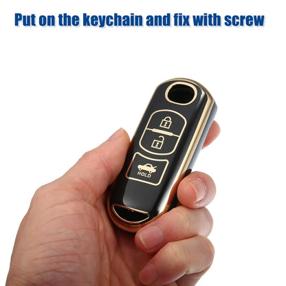 TPU Keyless Entry Remote Cover for Mazda 2 3 6 CX-3 CX-4 CX-5 CX-7 (2010–2023)