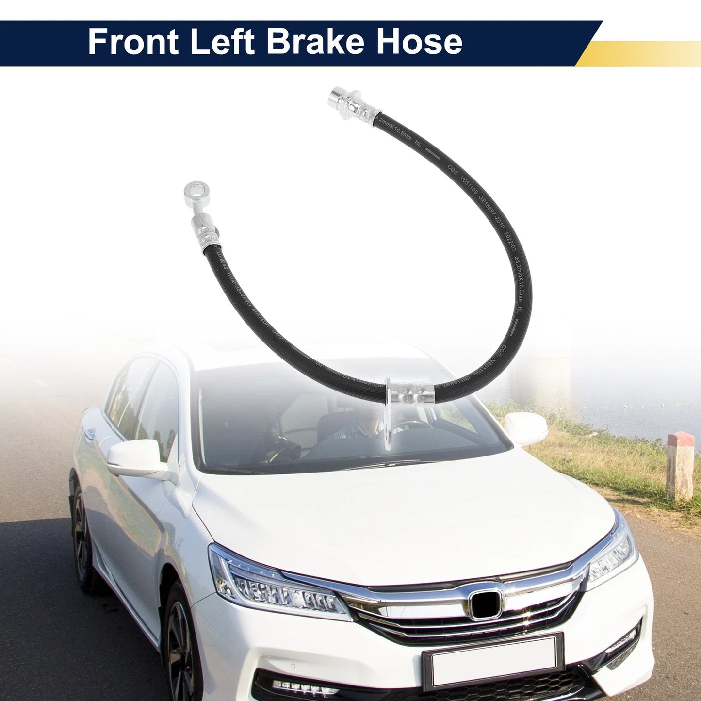 Front Left Brake Hose for Honda (No. 01465TB0W00)