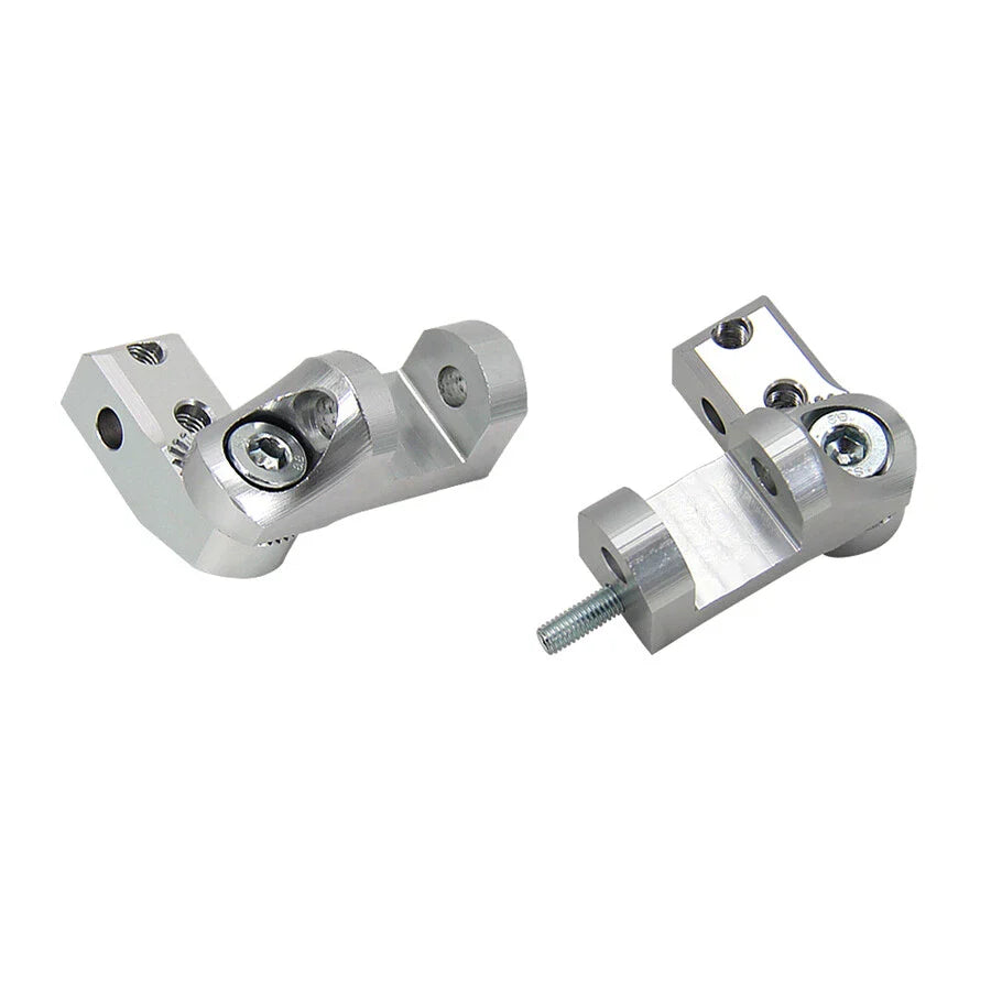 Silver Aluminum CNC Motorcycle Foot Pegs