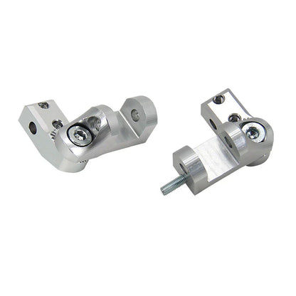 Silver Aluminum CNC Motorcycle Foot Pegs