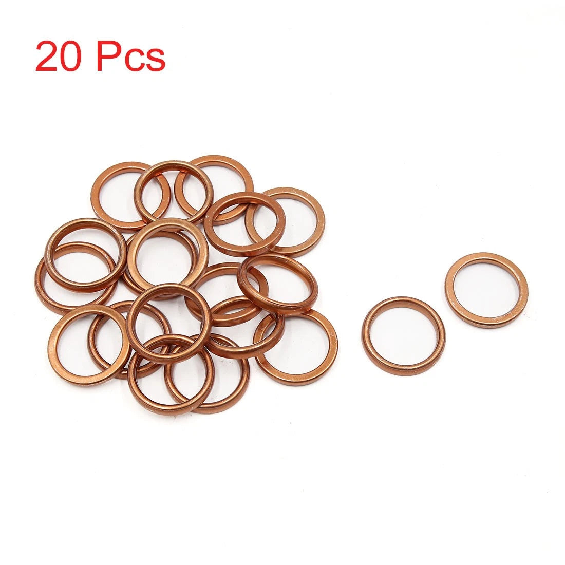 20 Pcs Exhaust Pipe Muffler Gasket for Motorcycle (39mm Outer Dia)