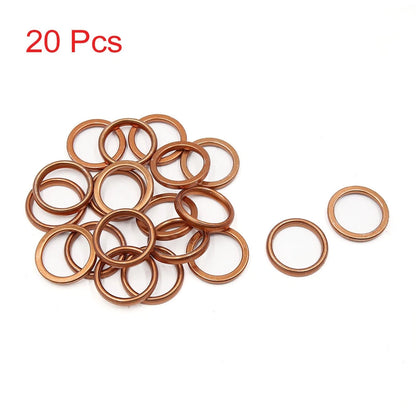 20 Pcs Exhaust Pipe Muffler Gasket for Motorcycle (39mm Outer Dia)