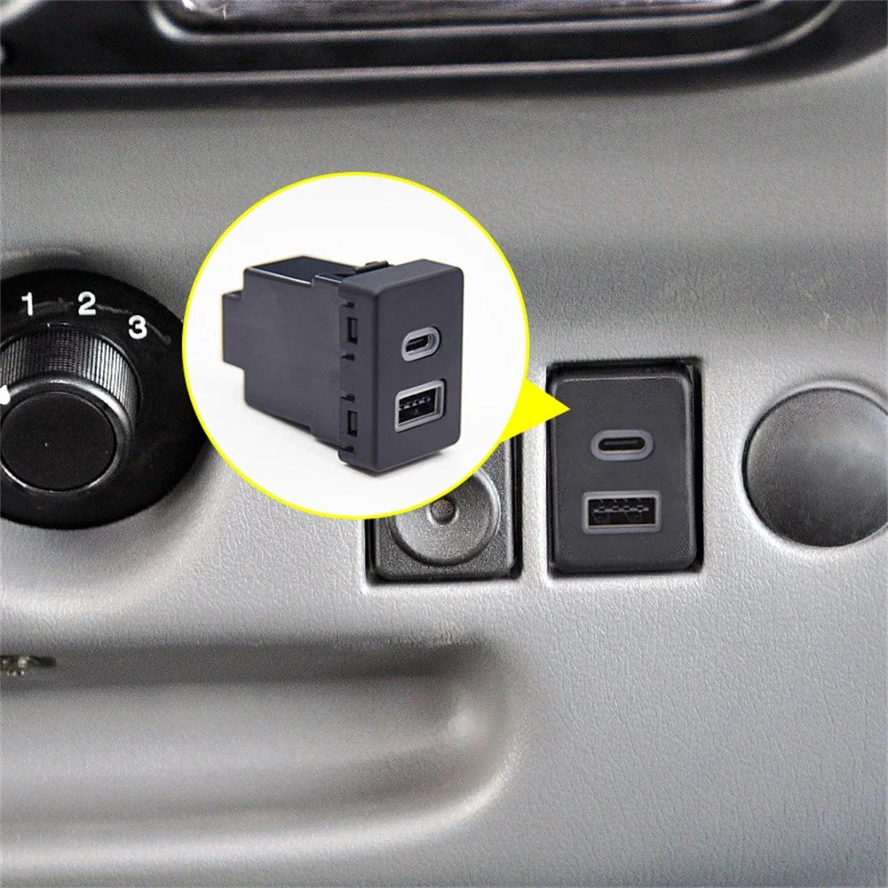 18W Type-C + QC3.0 Fast Charger for Ford Transit (2015-2023)