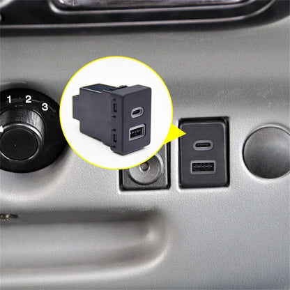 18W Type-C + QC3.0 Fast Charger for Ford Transit (2015-2023)