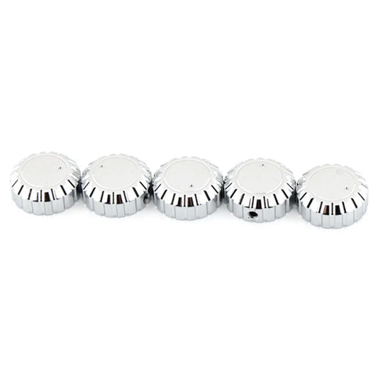 5Pcs Chrome Aluminum Radio Knobs for Honda GL1500 Goldwing (1988-2000)
