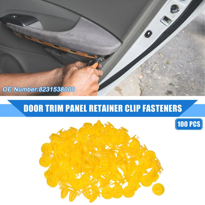 100 Pcs Door Trim Panel Retainer Clips for Chevrolet Aveo (2004-2011)