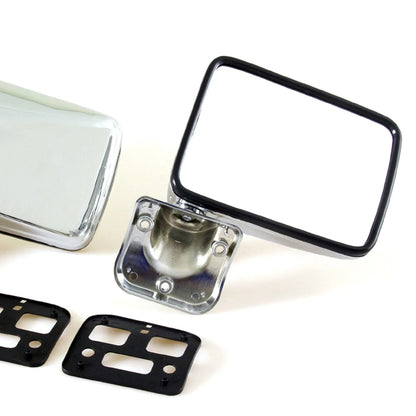 Set of 2 Chrome Door Mirrors for Mitsubishi L200 Strada Triton (1996–2004)