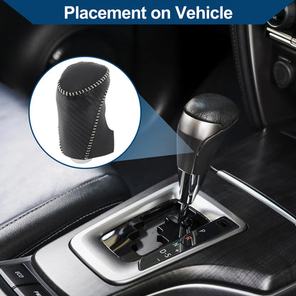 Gear Shift Knob Cover for Chevrolet Malibu (2016–2020) Black Carbon Fiber
