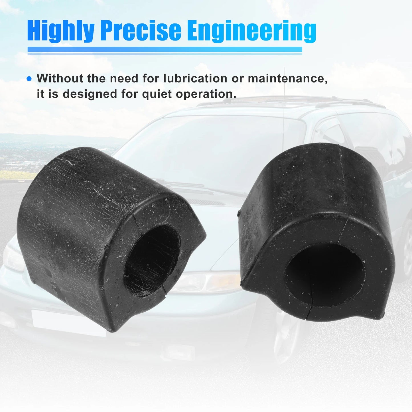 2X Suspension Stabilizer Bar Bushings No. 2123230965 for Mercedes-Benz