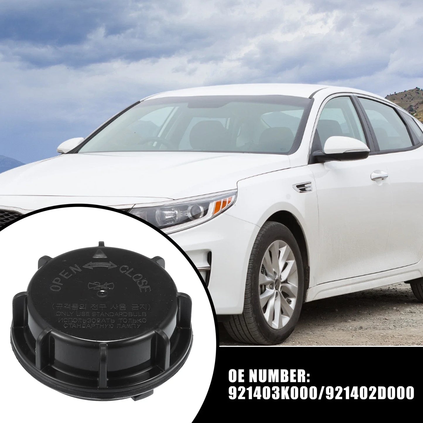 Headlight Lamp Dust Cover for Kia Optima, Hyundai (2011-2013)