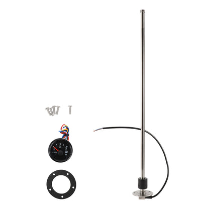 Fuel Sending Unit and Gauge Kit 240-33 Ohm for Boat Car Vehicle (600mm)