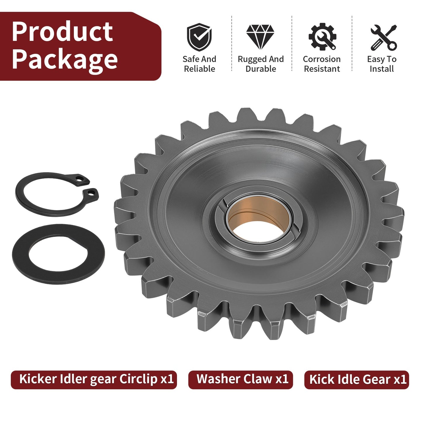 Kick Starter Idler Gear for Yamaha RZ350 Banshee 350 (1984–2006)