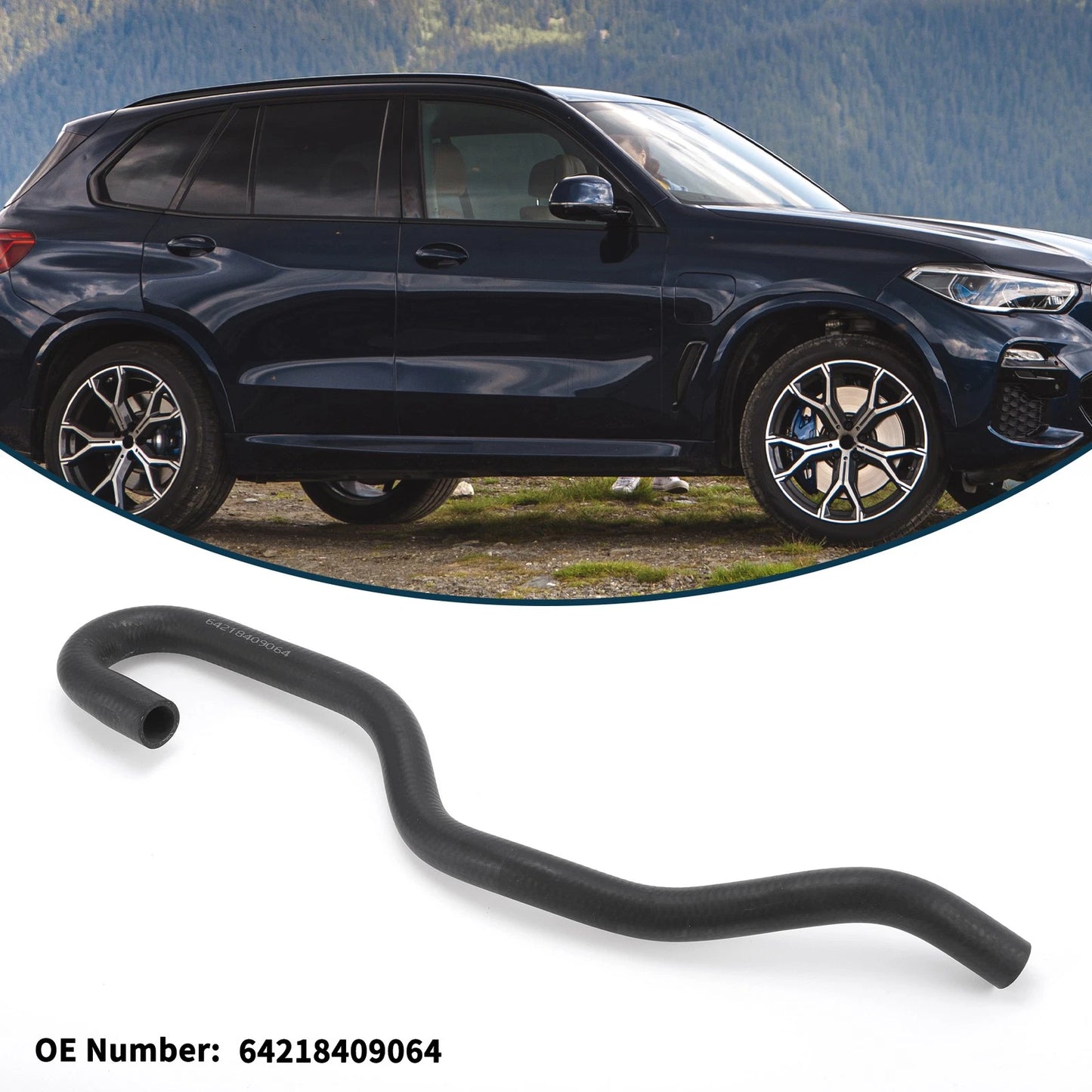 Radiator Hose No. 64218409064 for BMW X5 (2000–2006) Cooling Liquid Tube