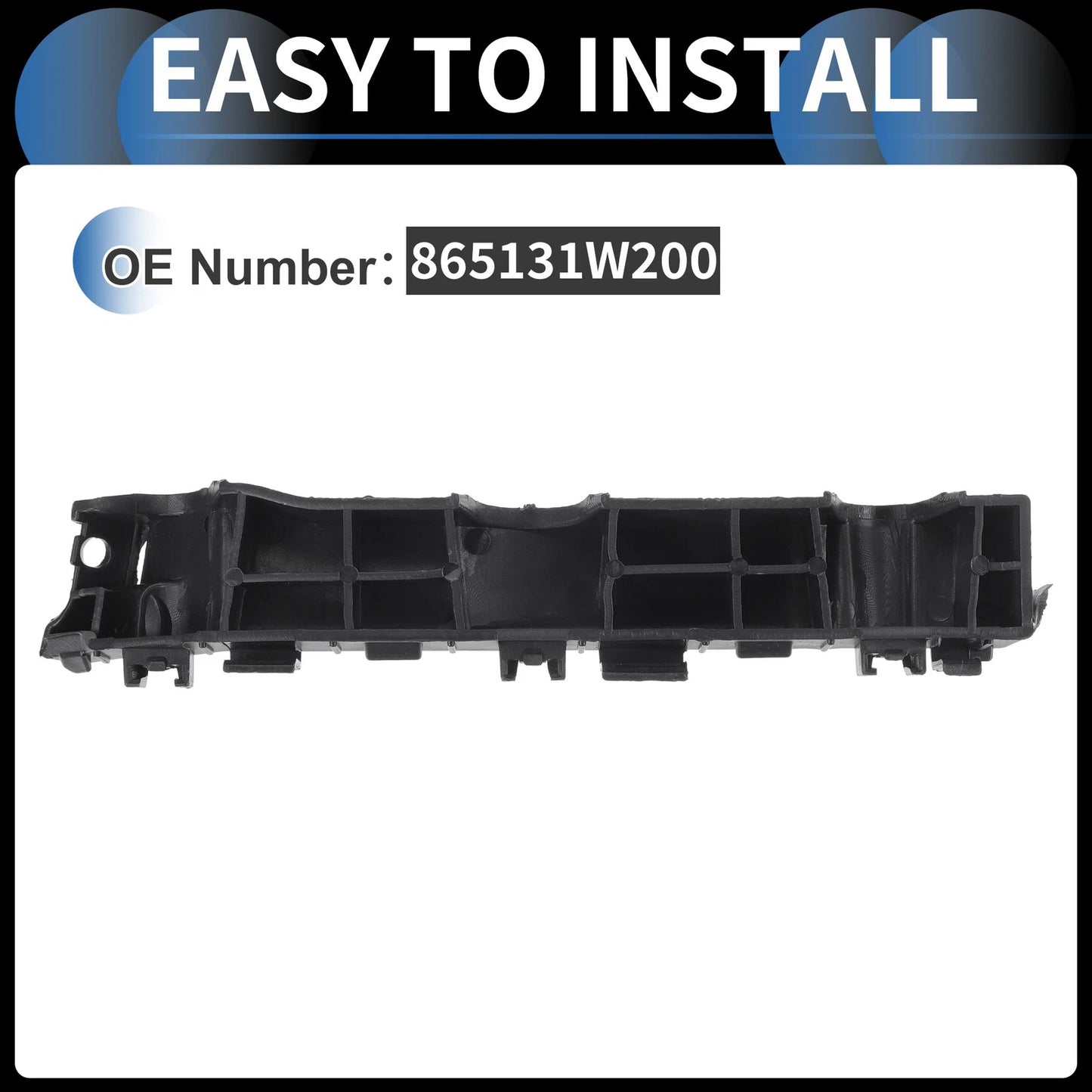 Left Front Bumper Retainer Bracket No.865131W200 for Kia Rio (2012–2017)