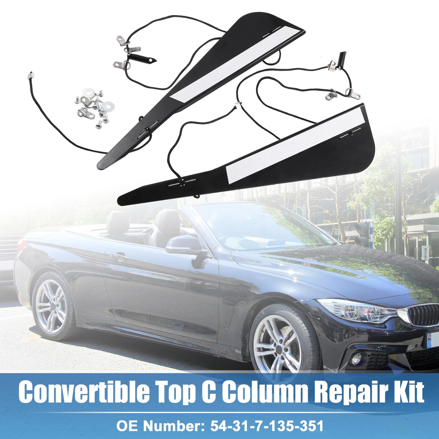 Set of 1 Roof Top C Column Repair for BMW E46 323ci M3 330ci 325ci (1998–2006) 54317135351