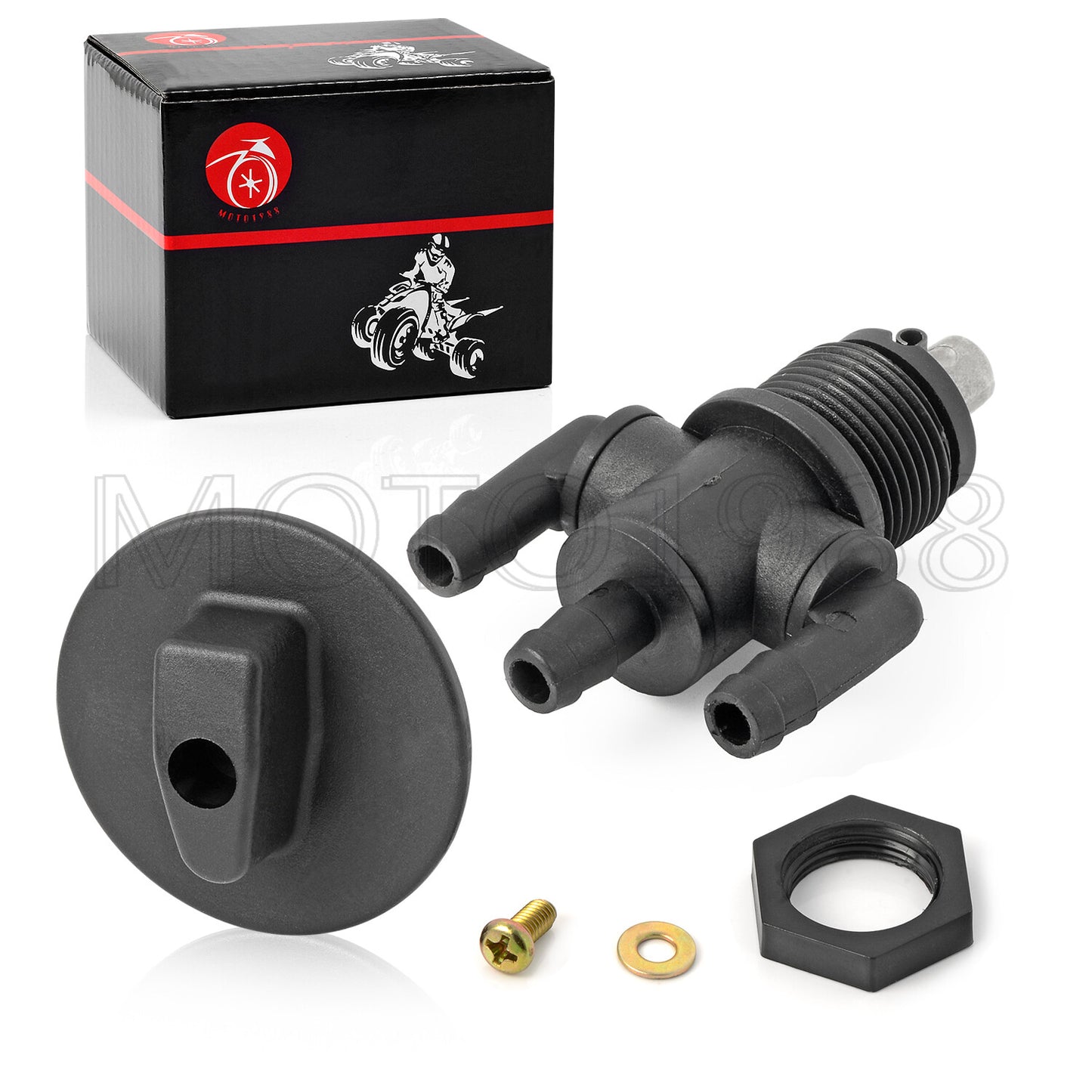3-Way Fuel Tank Valve Petcock & Knob for Polaris Scrambler 400 (1998–2002)