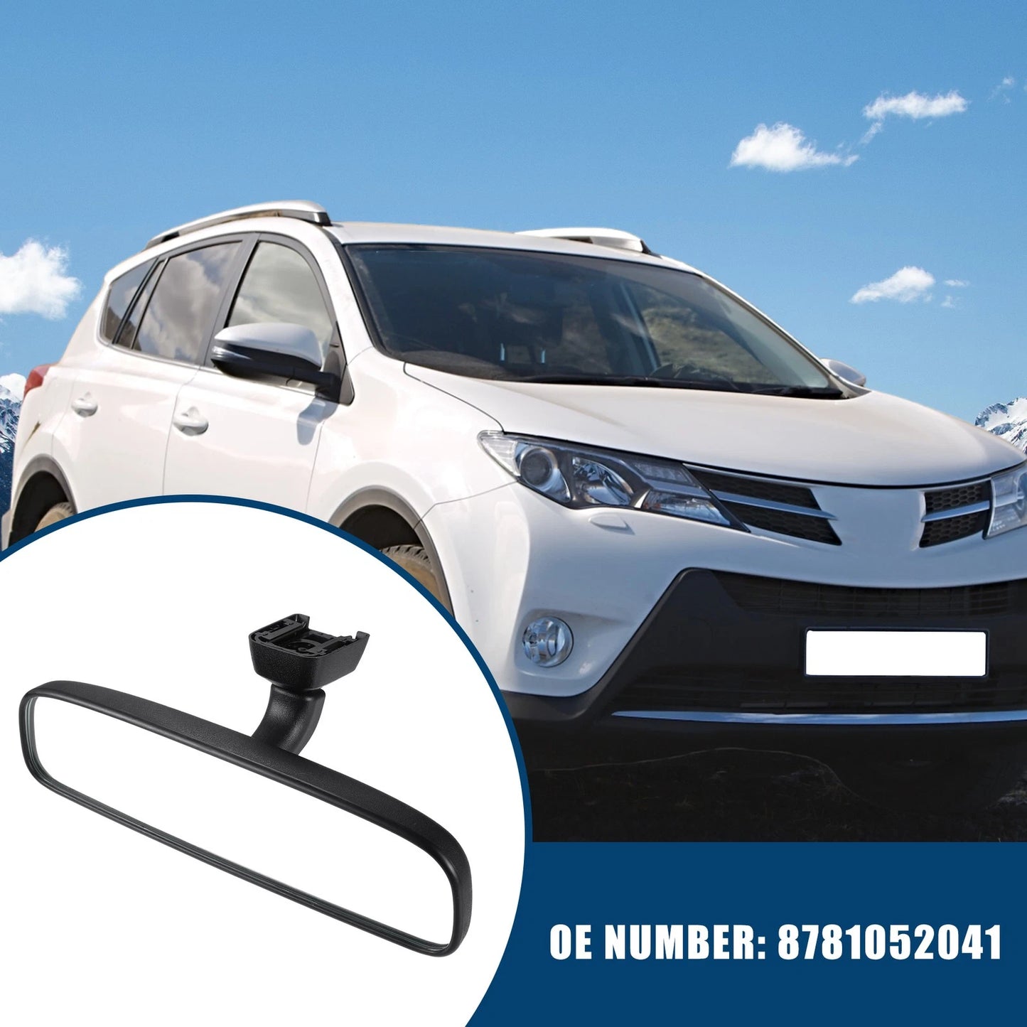 Rear View Mirror for Toyota RAV4, Yaris, Prius (No.8781052041)