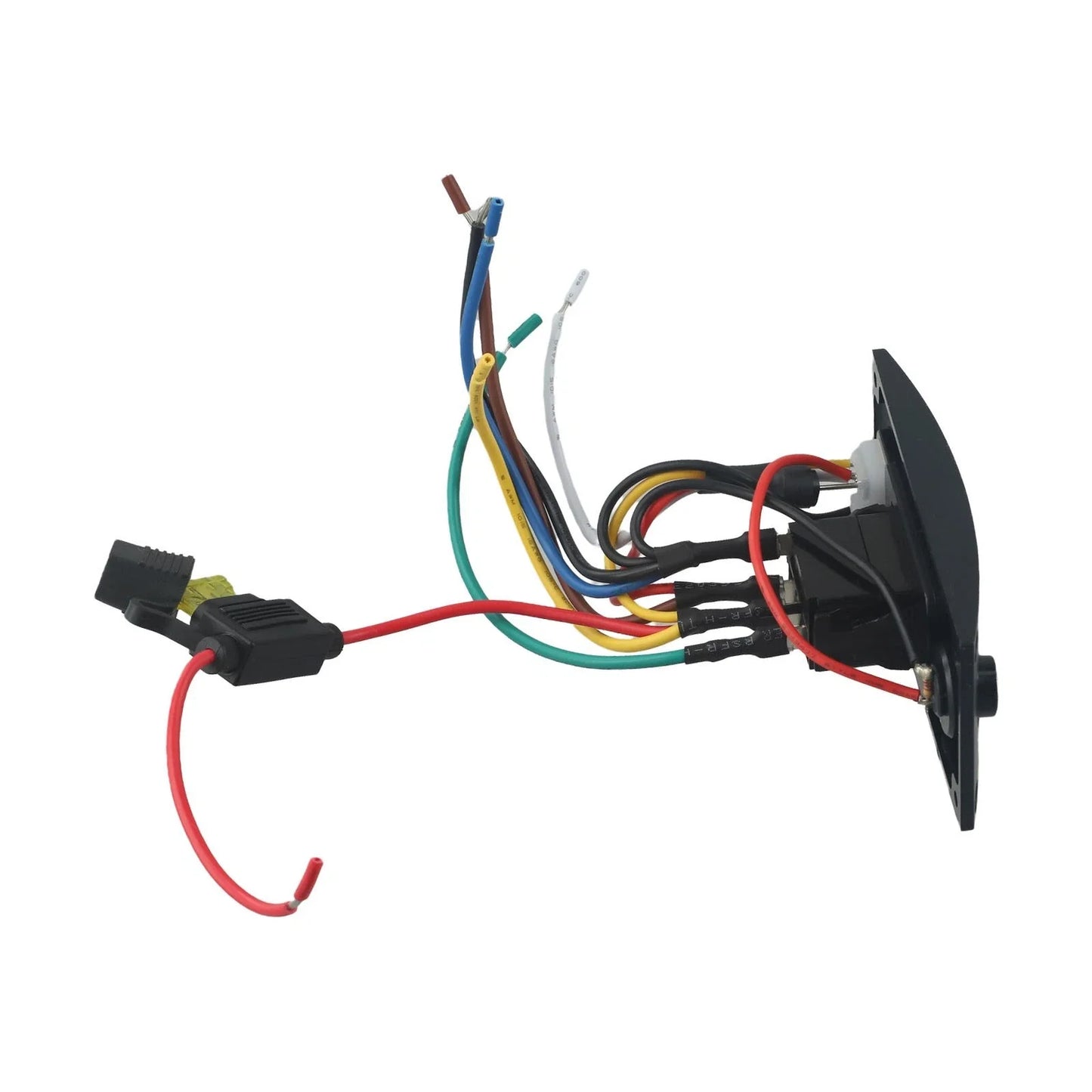 Switch Panel Bilge Curved Shaped Plastic IP66 ON-OFF-ON Waterproof 20A Fuse