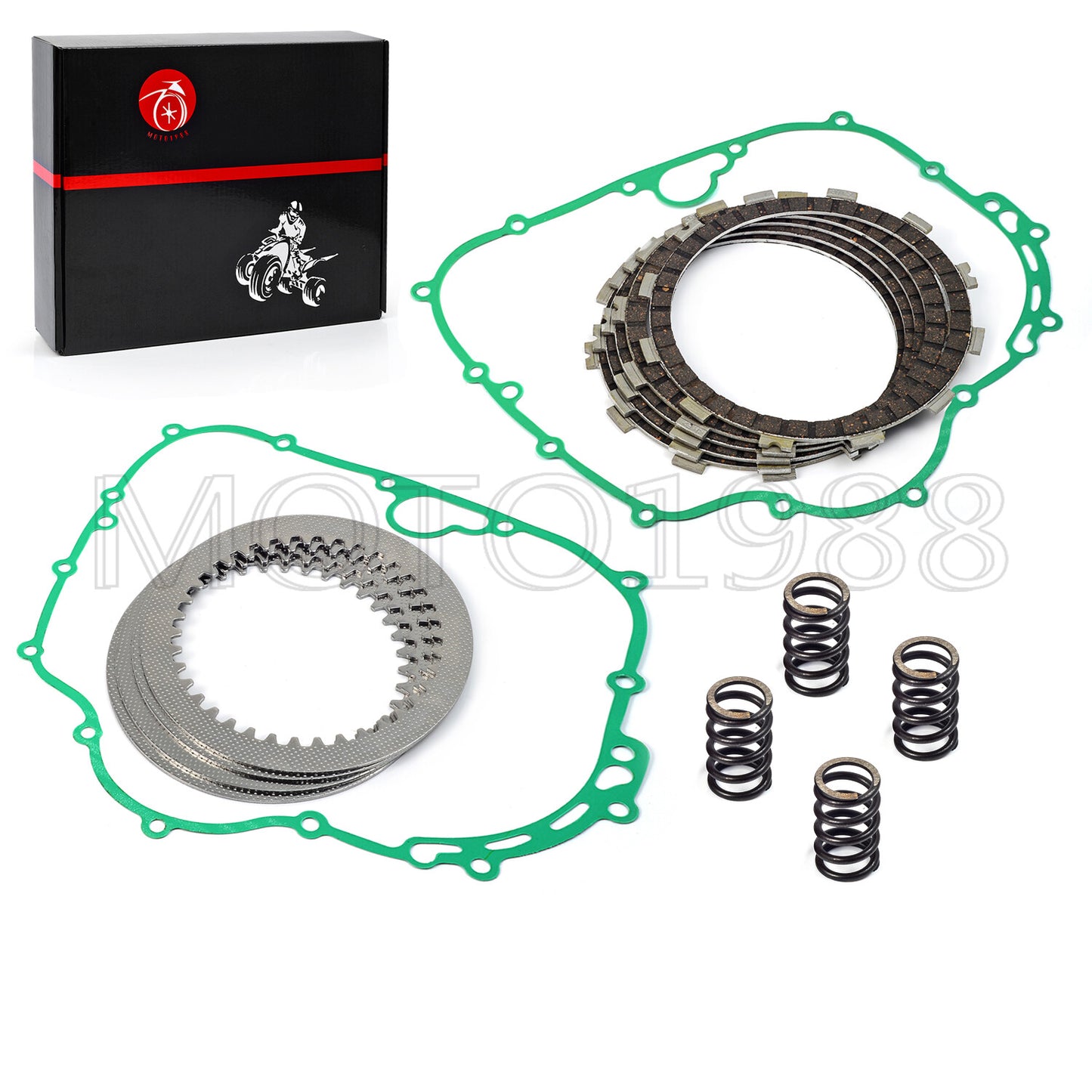 Clutch Friction Plates & Gasket Kit for Kawasaki Bayou 300 (1986–2004)