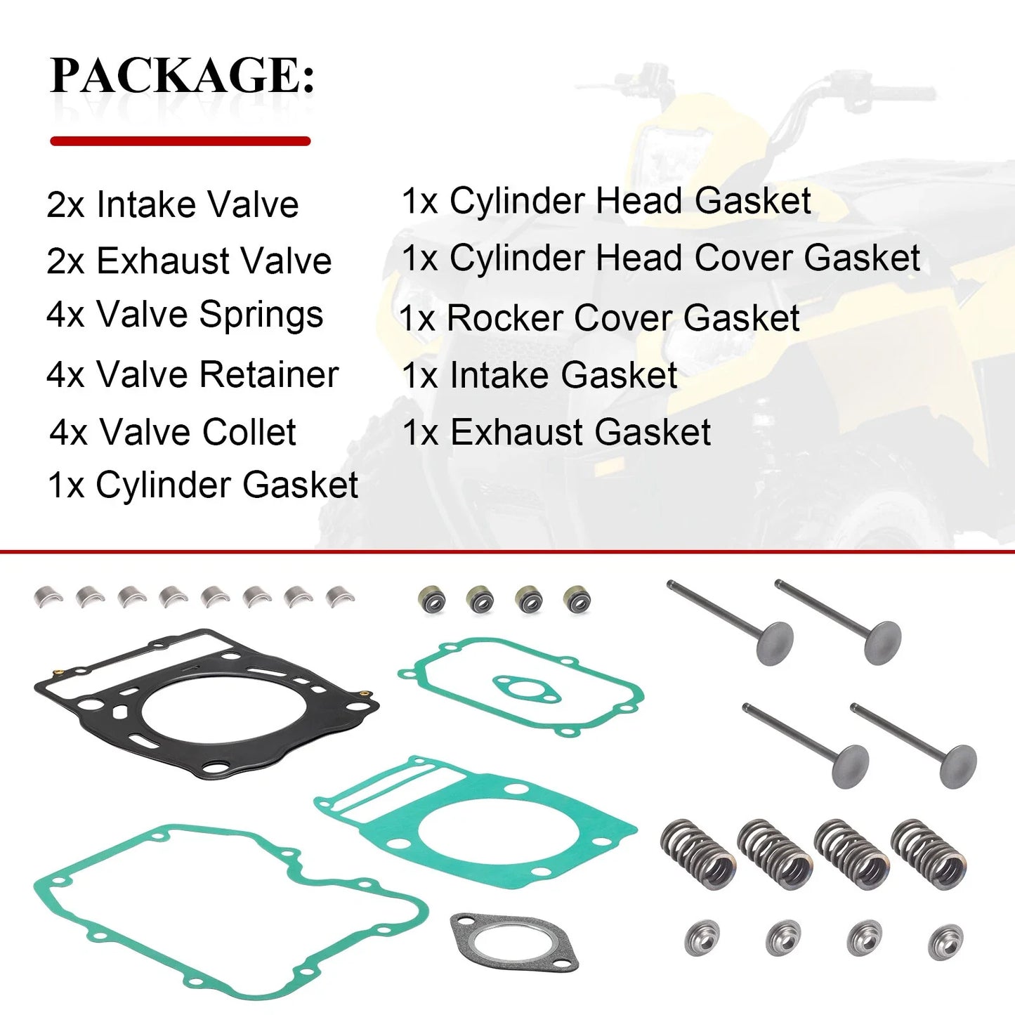 Intake Valve w/ Gasket for Polaris Magnum Xpedition Big Boss (2003–2006)