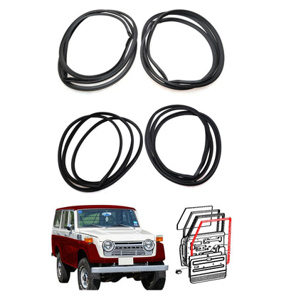 Set of 4 Weatherstrip for Toyota Land Cruiser FJ55 FJ56 (1975–1980)