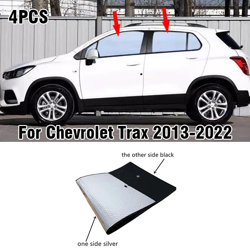 4 x Side Window Camp Privacy Sunshade for Chevrolet Trax (2013–2022)