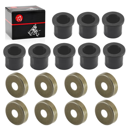 Set of 8 Front A Arm Bushing & Cap Kit for Polaris Outlaw 50 90 110 (2007–2021)