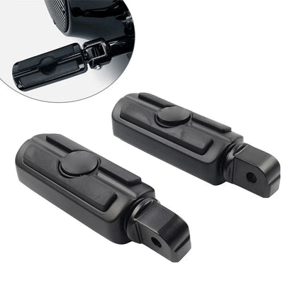 Rear Passenger Foot Pegs for Harley Softail Deluxe Fat Bob (2018-2023) Black
