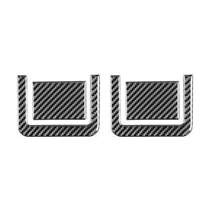 Set of 4 Carbon Black Rear Seat Adjustment Panel Cover Trim for Toyota Tundra (2014–2021)