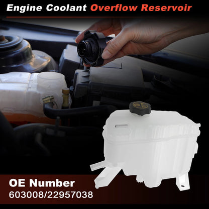 Coolant Expansion Reservoir Tank with Cap for Chevy Silverado 2500 3500 (2001–2019) 603-008