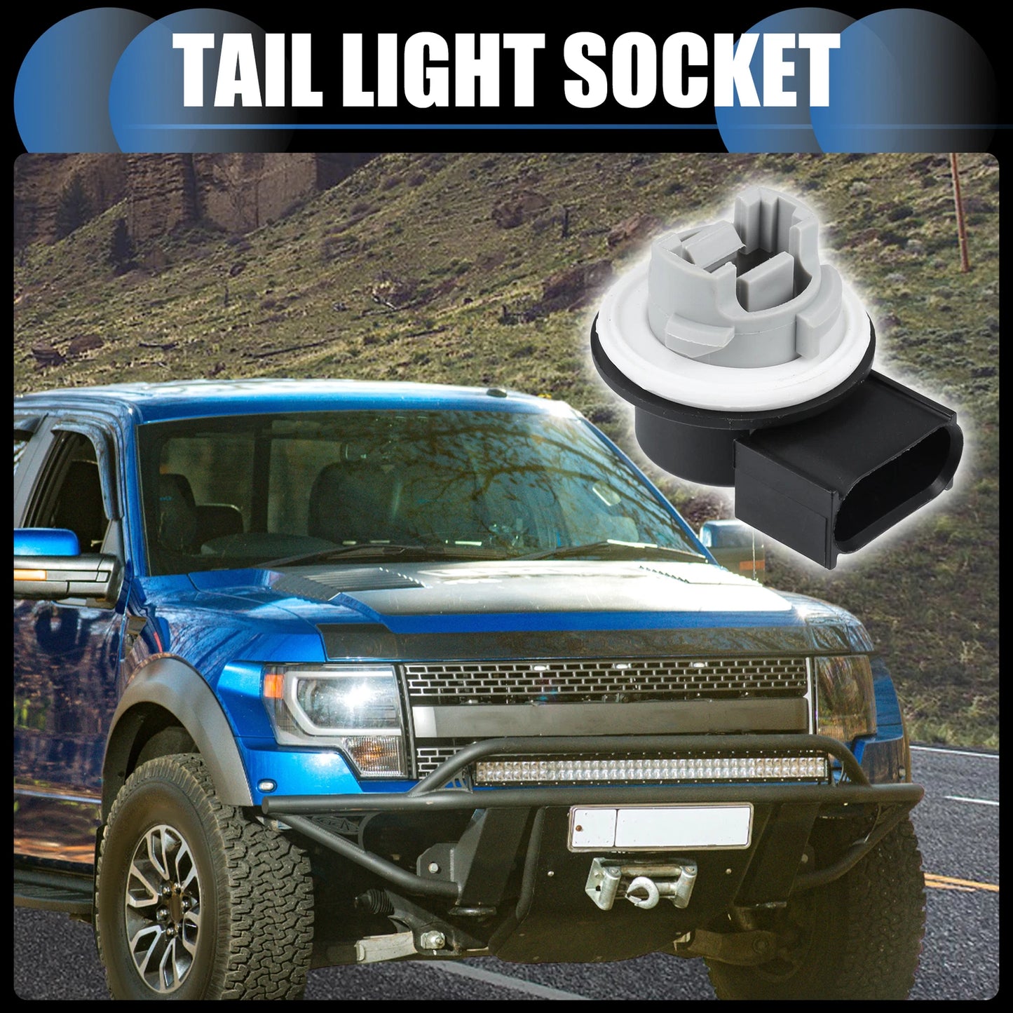 Tail Light Socket No. 2U5Z-13411-FB for Ford F-150, Focus, Lincoln Navigator