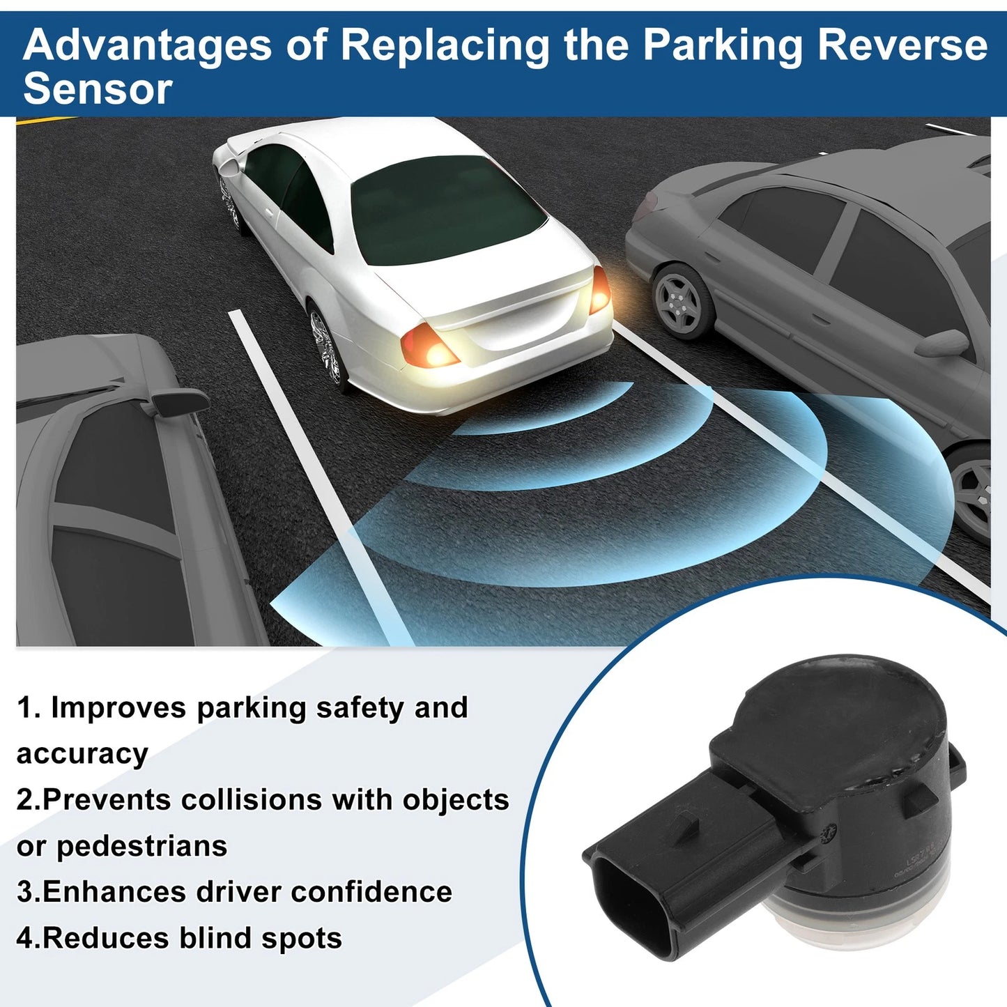 Reverse Backup Parking Sensor for Ford Edge (2019–2024) No.HU5T15C868AAW