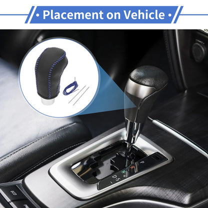 Car Gear Shift Knob Cover for Hyundai Tucson (2015-2018) - Black Blue