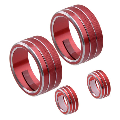A/C Audio Switch Knob Ring Covers for Nissan Teana Altima (2019-2020) 4x Durable