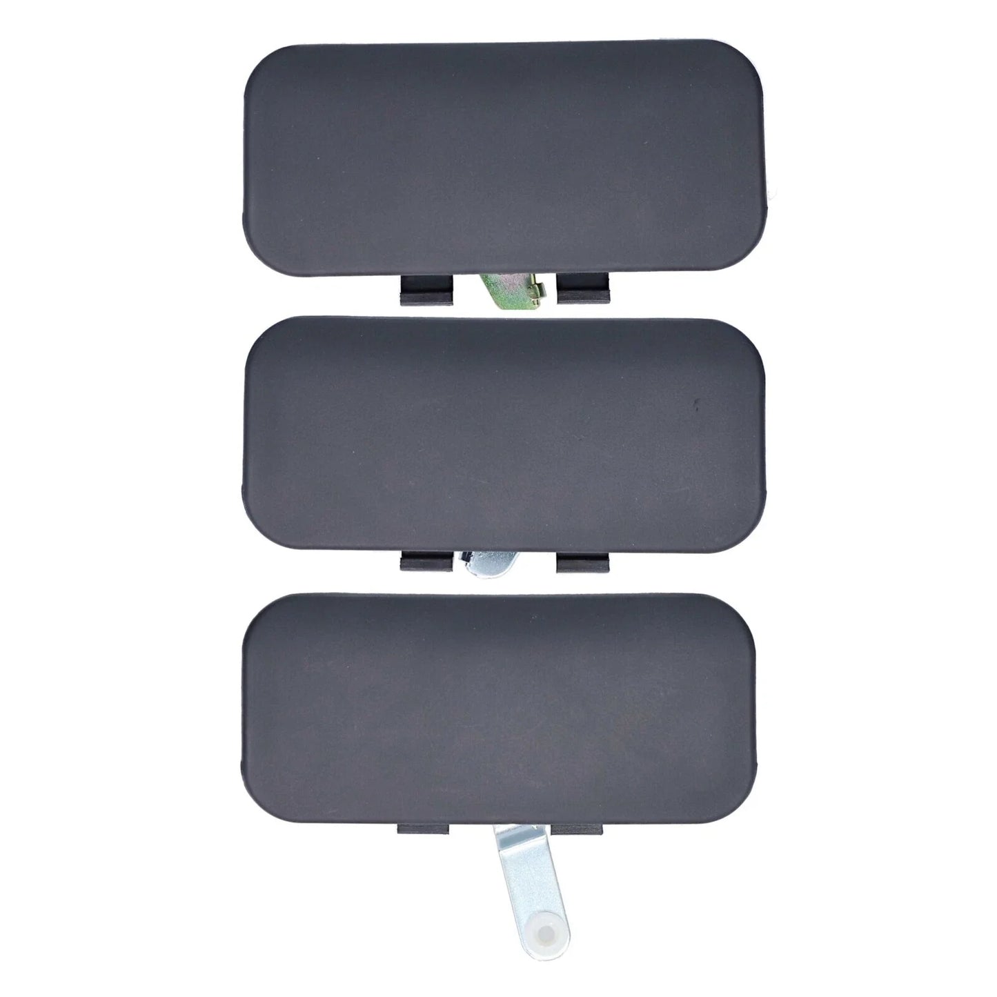 Set of 3 Door Handle Outer Black for Ford Transit (2000–2003)