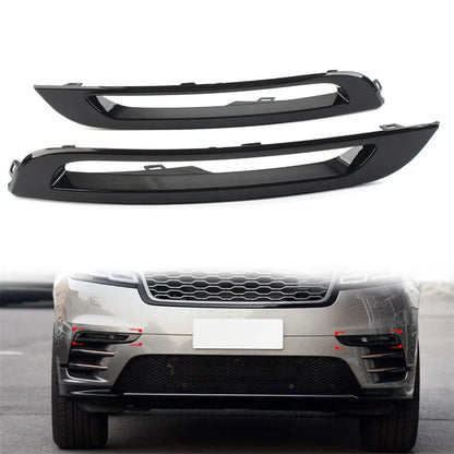 Gloss Black Fog Light Covers for Land Rover Range Rover Velar (2018-2022)