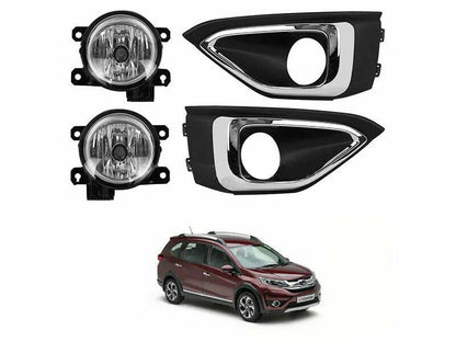 Fog Lamp Driving Light H8 35W Chrome Cover for Honda BR-V BRV (2019-2021)