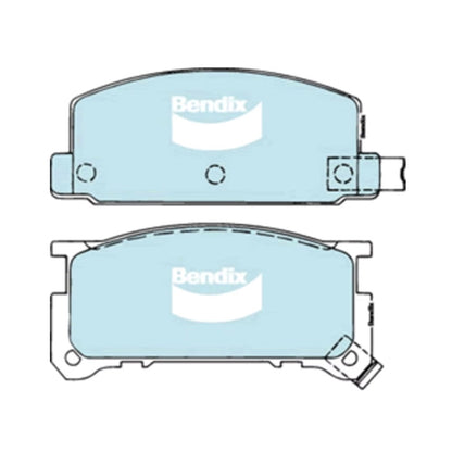 Set of 4 Front Disc Brake Pads for Subaru Brumby (1985–1994)