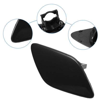 Front Bumper Headlight Washer Cover Cap for BMW 335i Glossy Black