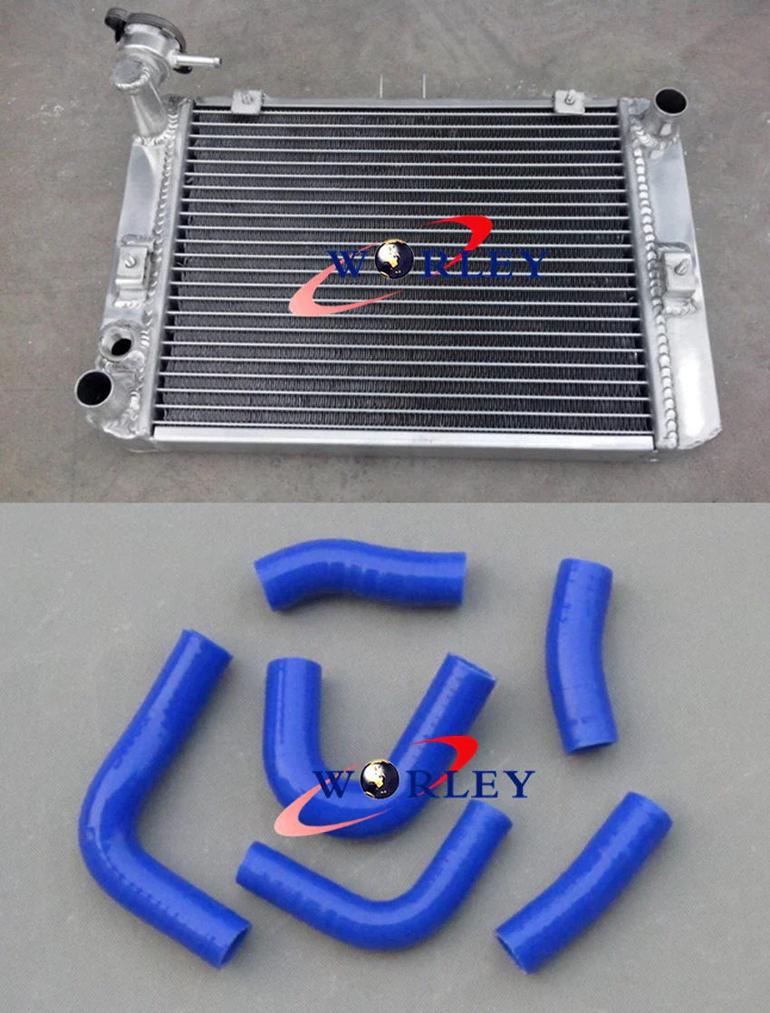 Aluminum Radiator + Blue Hose for Honda V65 Magna VF1100C (1983-1986)