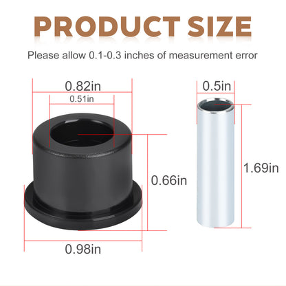 Set of 4 A Arm Bushings for Honda TRX400X TRX450ER TRX450R (2004–2014)