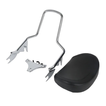 Detachable Sissy Bar Backrest Stealth Luggage Rack for Harley Touring