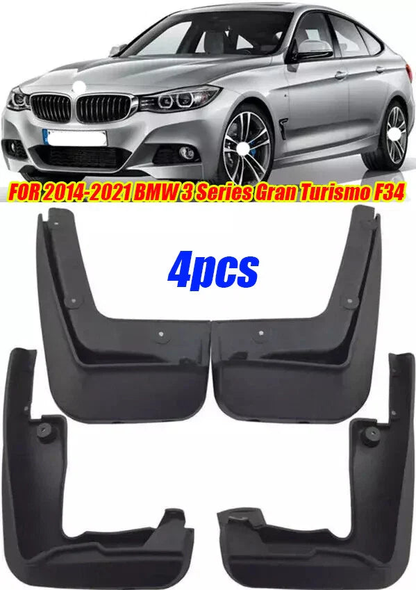Set Splash Guards Mud Flaps Fender for BMW 3 Series Gran Turismo (2014–2021)