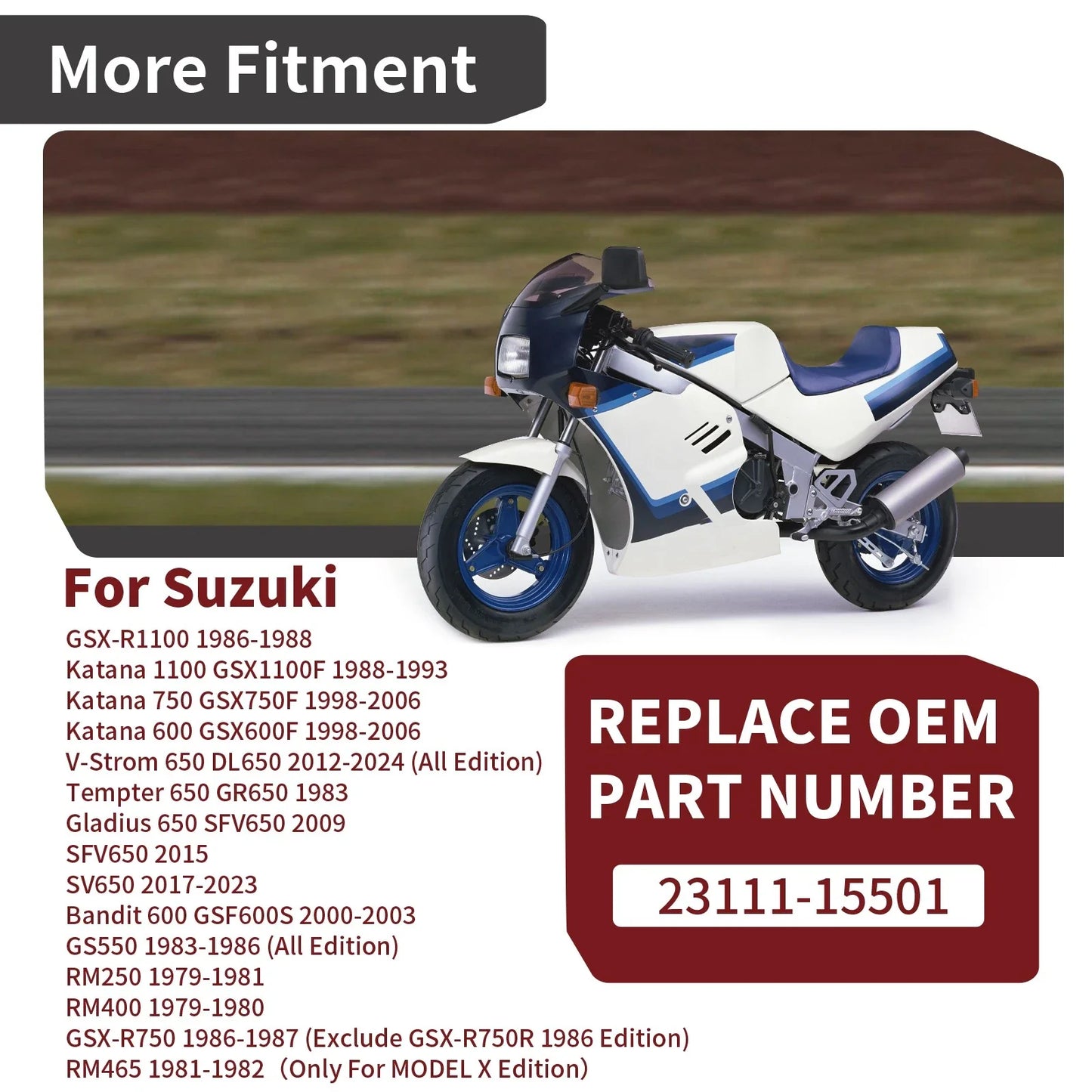 2 x Left Clutch Push Rod for Suzuki RM250 RM400 (1979–1981)