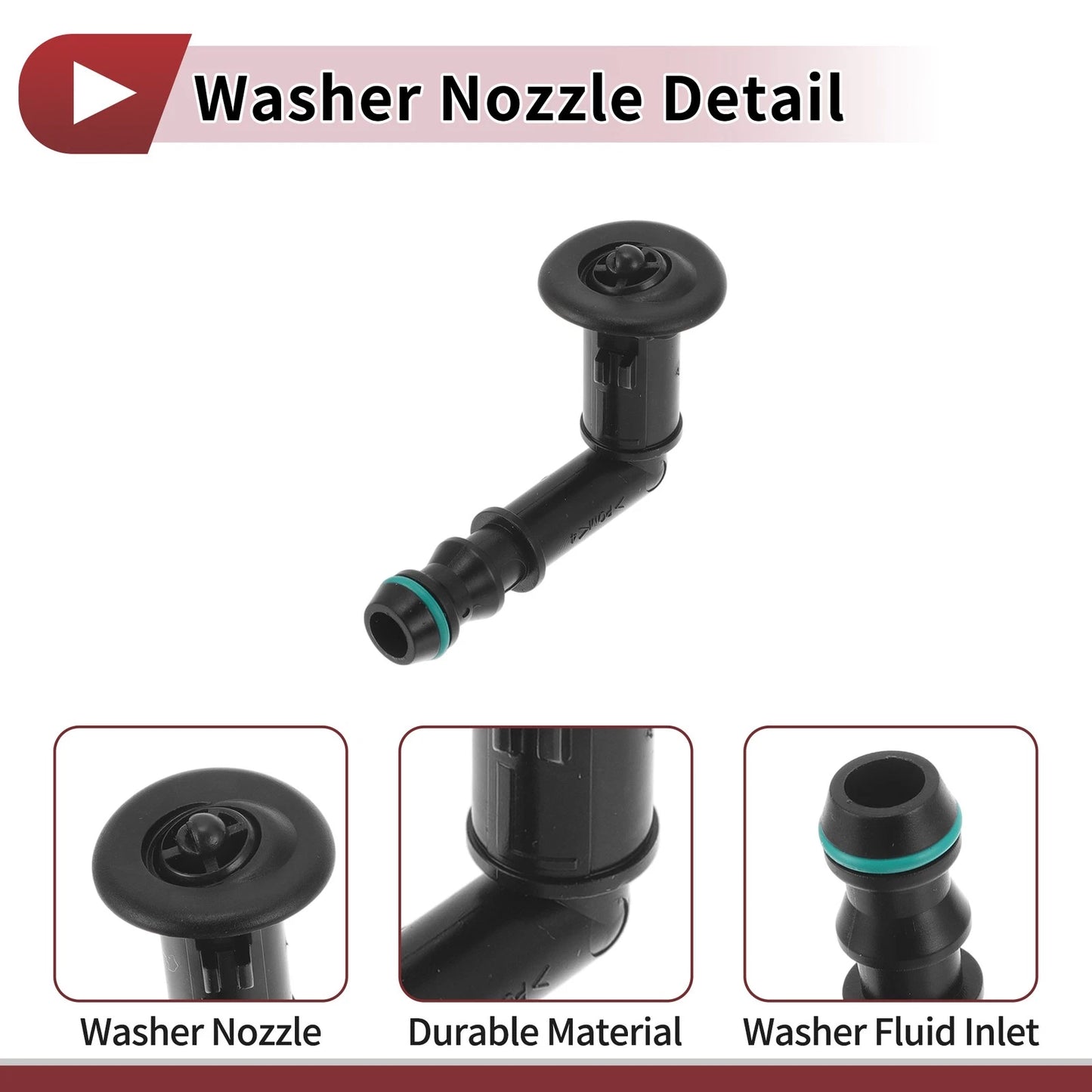 Front Driver Side Headlight Washer Nozzle for Nissan Juke (2010–2018) No. 286421KA0A